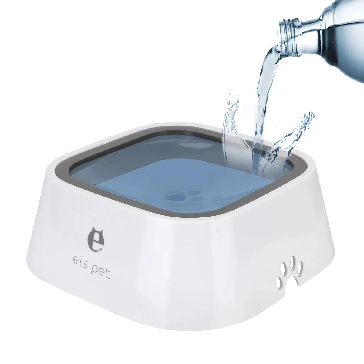 1L Splash Proof Pet Water Bowl