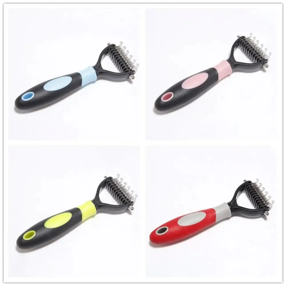 2 Sided Safe Durable Dematting Shedding Pet Grooming Comb