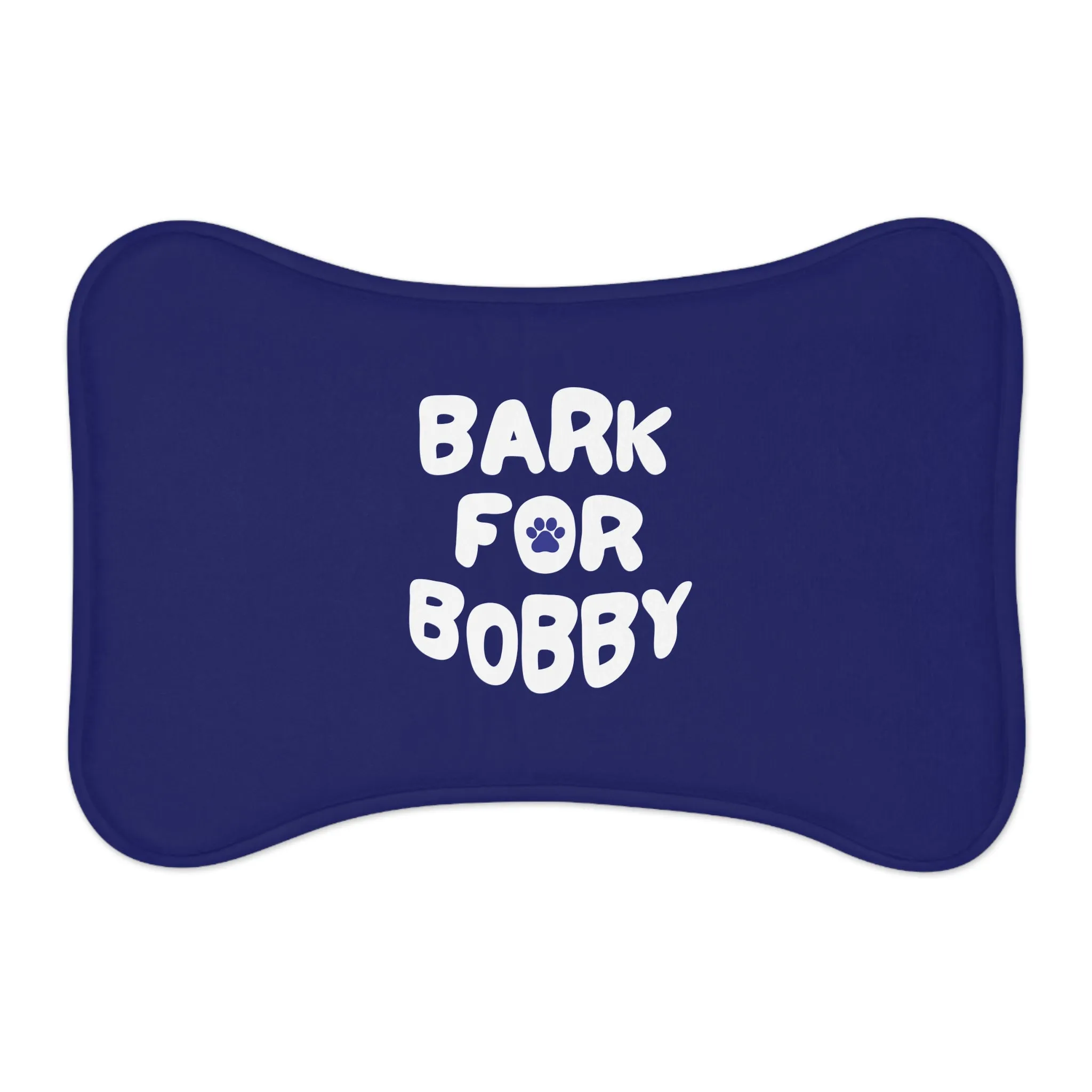Bark for Bobby Pet Navy Feeding Mat