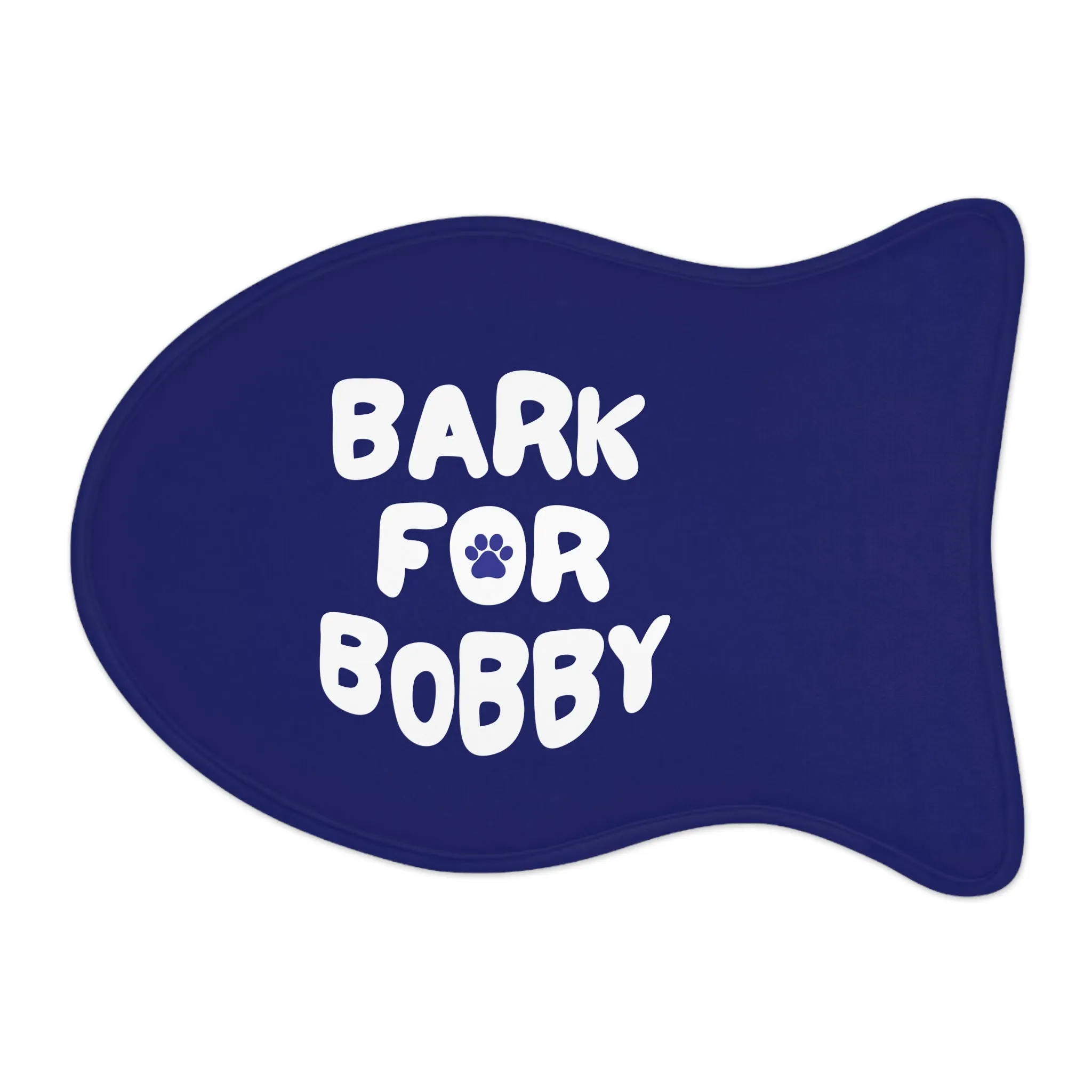 Bark for Bobby Pet Navy Feeding Mat