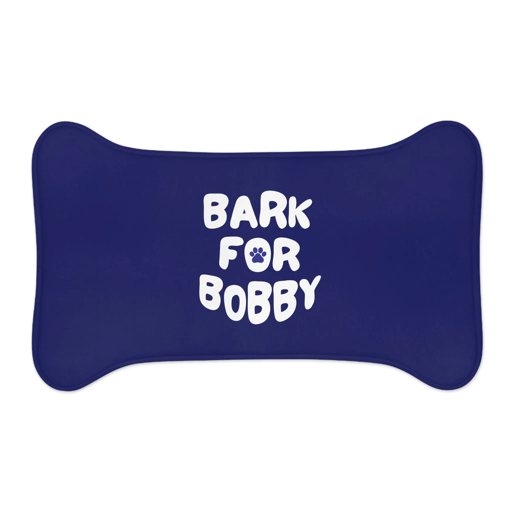 Bark for Bobby Pet Navy Feeding Mat