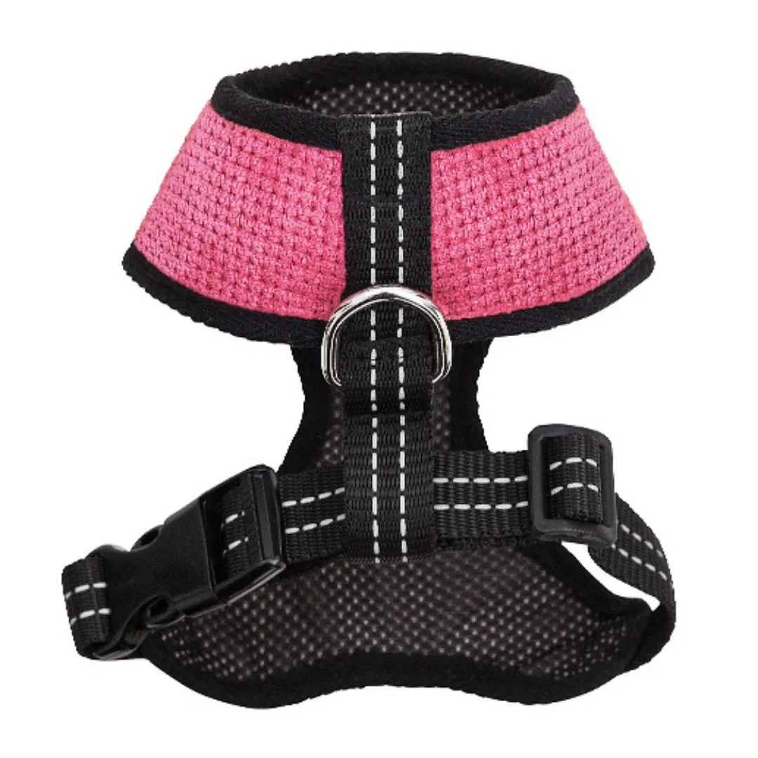 Bowl and Bone Candy Pink Dog Harness