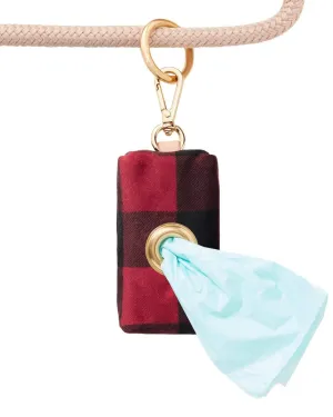 Buffalo Check Waxed Canvas Poo Bag Dispenser (FINAL SALE)