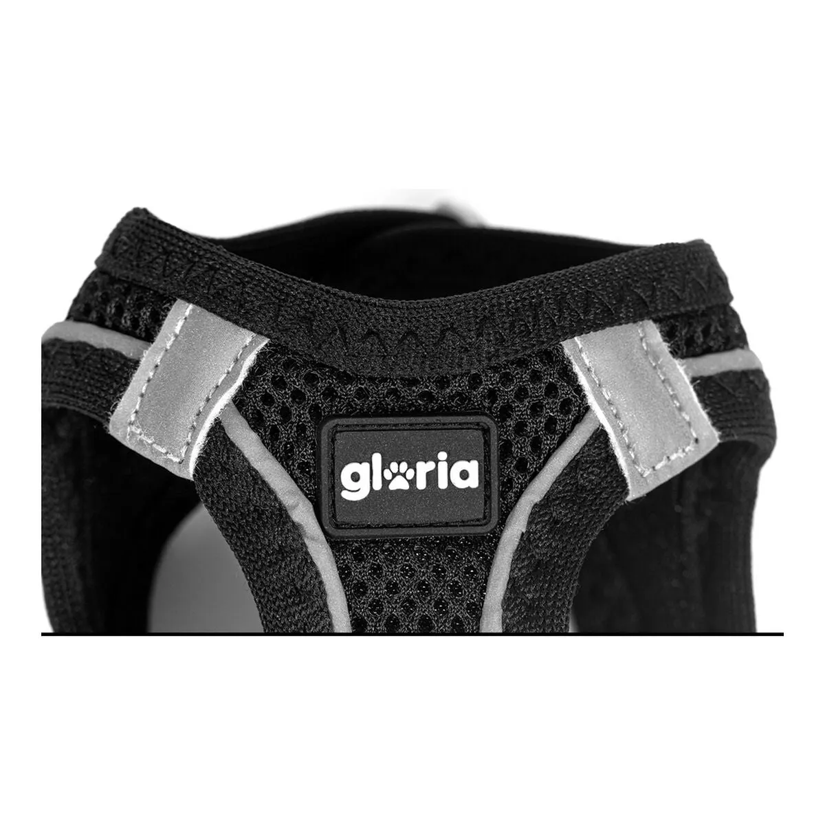 Dog Harness by Gloria Air Mesh Star Black Size Xxs 2426 Cm