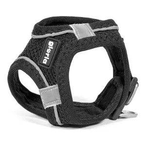 Dog Harness Gloria Air Mesh Trek Star Adjustable Black Size Xxxs 18-20 Cm
