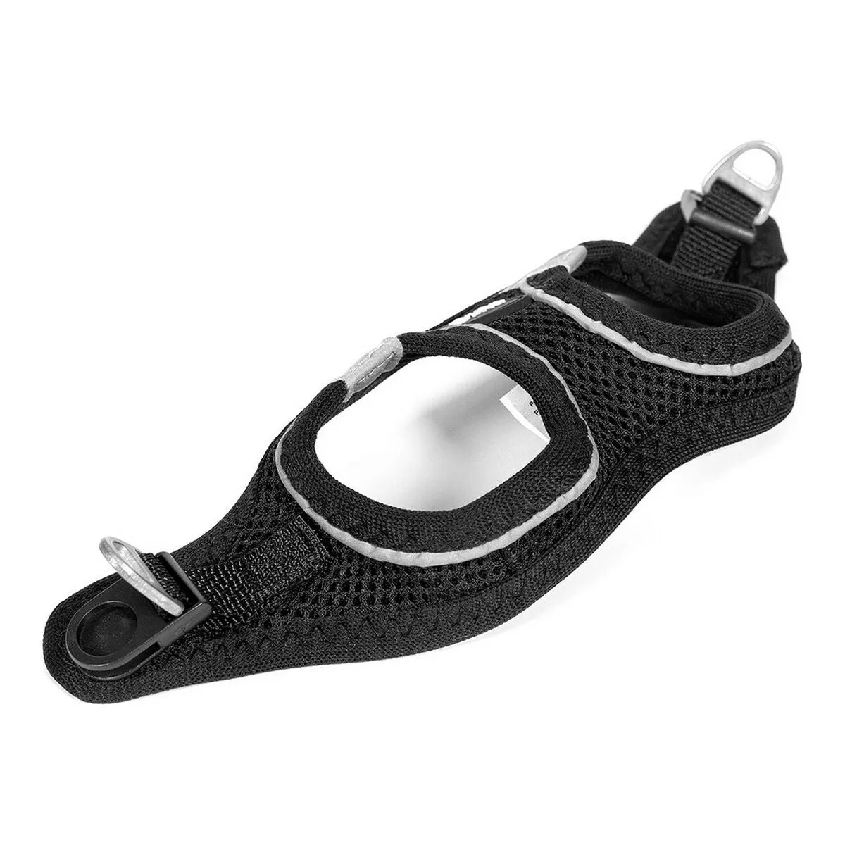 Dog Harness Gloria Air Mesh Trek Star Adjustable Black Size Xxxs 18-20 Cm