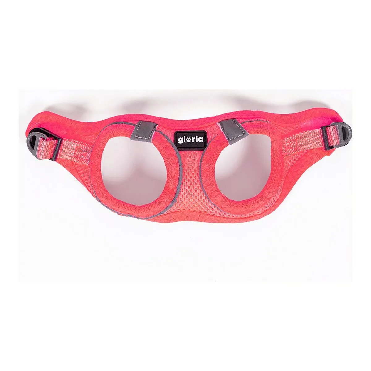 Dog Harness Gloria Air Mesh Trek Star Adjustable Pink l 33.4-35 Cm
