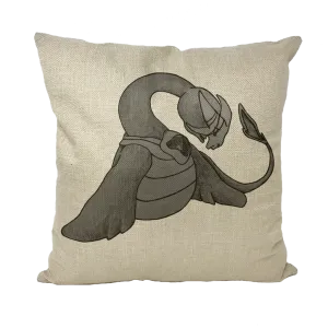 Ghoulaba Throw Pillows