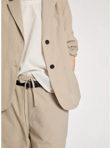Lis Lareida Athleisure Blazer in Taupe