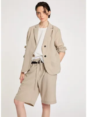 Lis Lareida Athleisure Blazer in Taupe