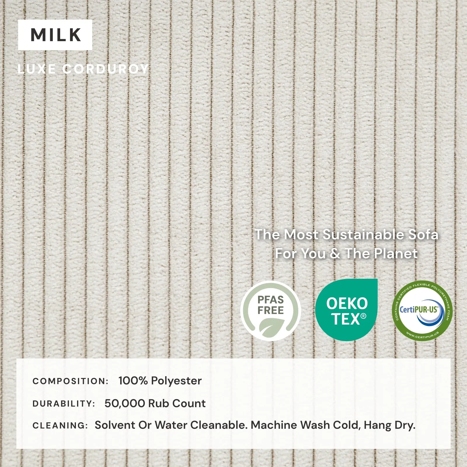 Modular Washable 9-Seater Open-Ends U-Sectional in Milk | Deluxe  Seat | Cloud Pillow