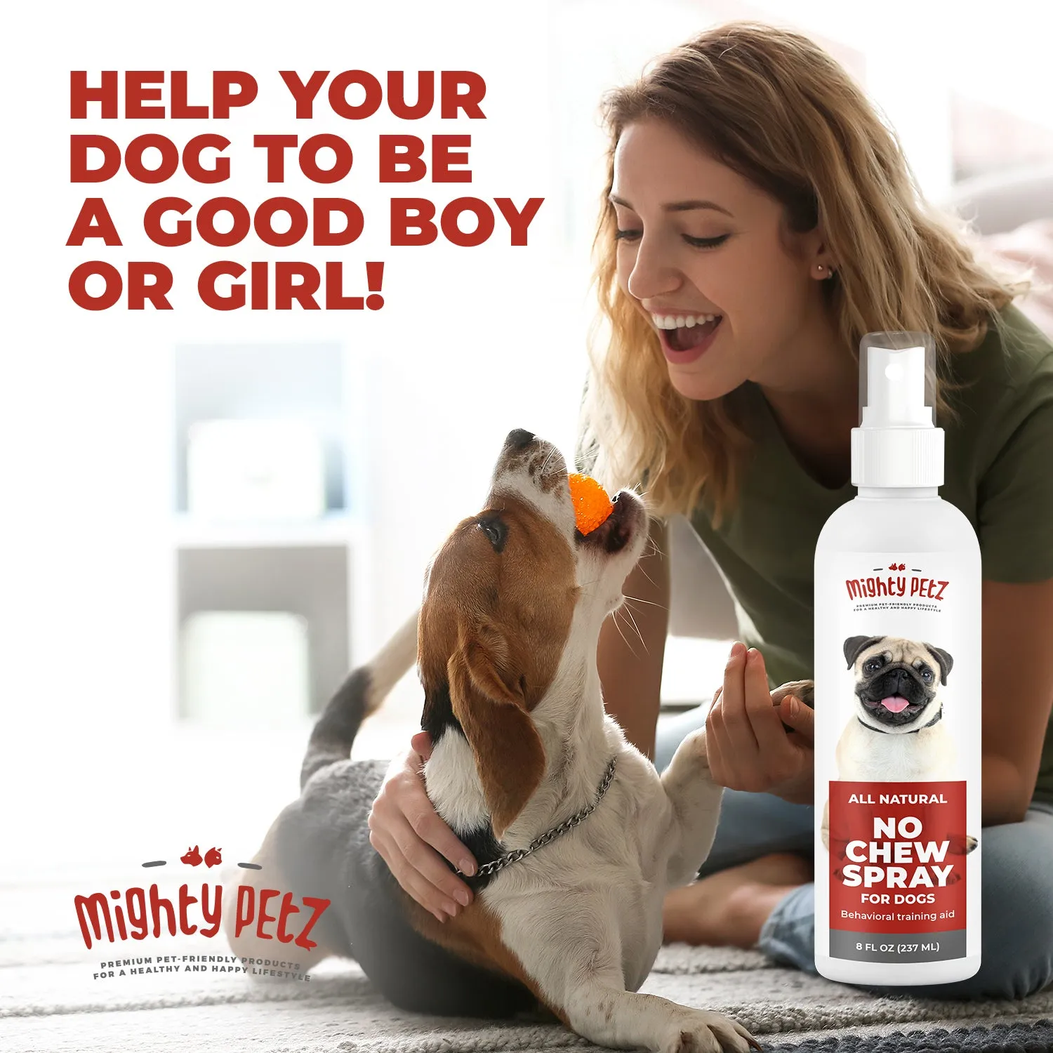 No Chew Spray for Dogs - Made with Natural Ingredients