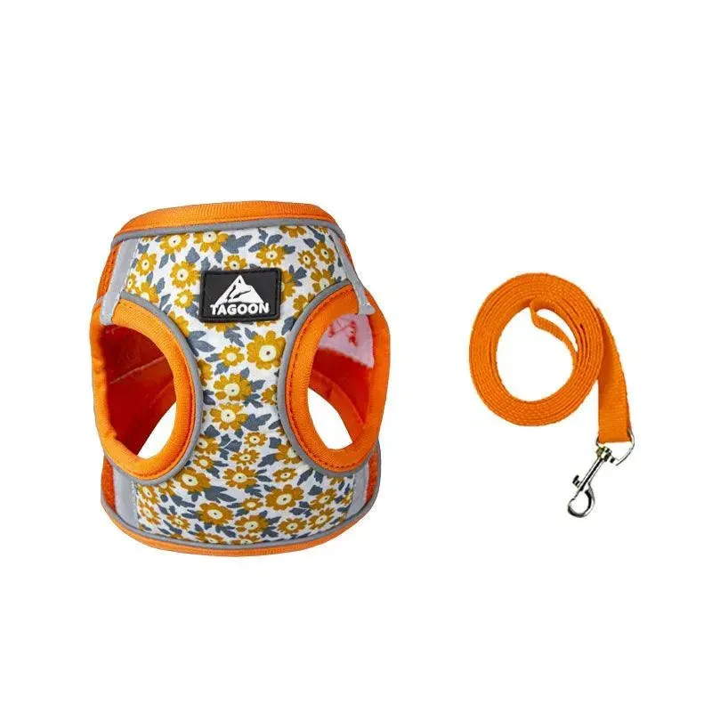 Nylon Mesh Cat and Dog Harness and Leash