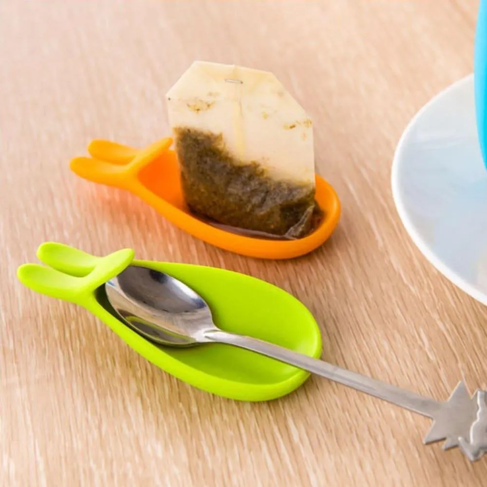 Rabbit Shaped Silicone Tea Bag Holders Set