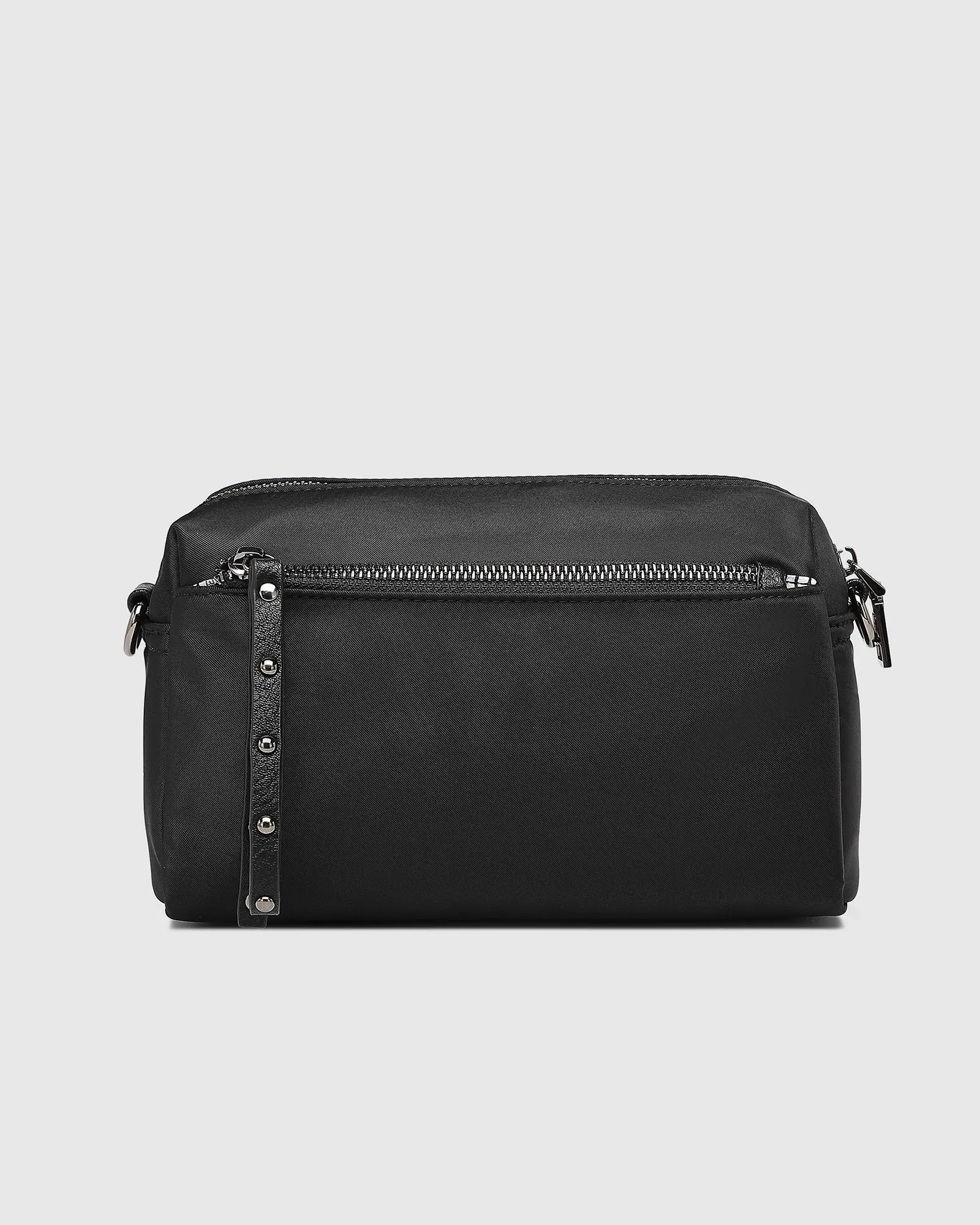 Rowie Nylon Crossbody Bag - Black by Louenhide