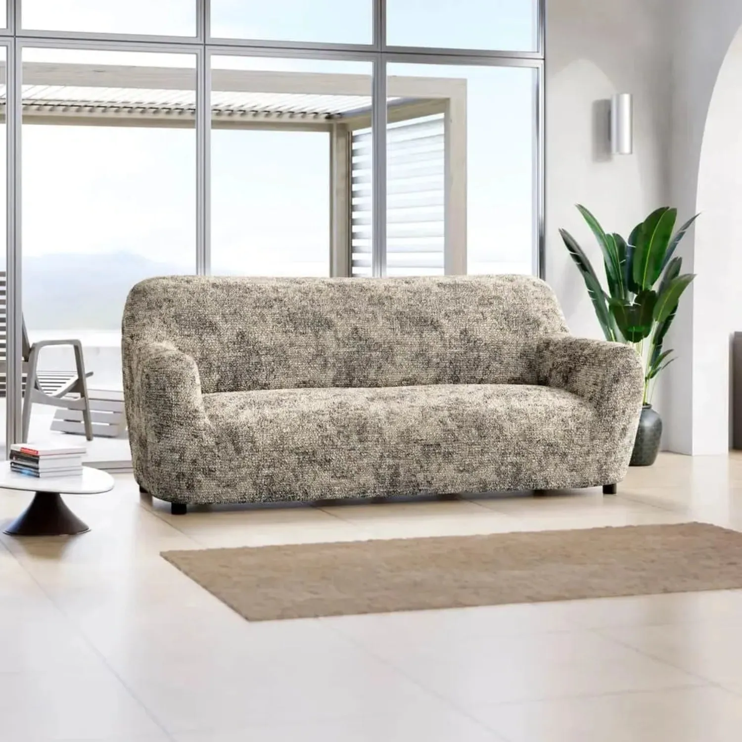 Sofa 3 Seater Slipcover, Microfibra Printed Collection
