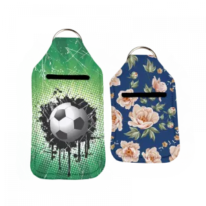 Sublimation Hand Sanitizer Key Chain - White