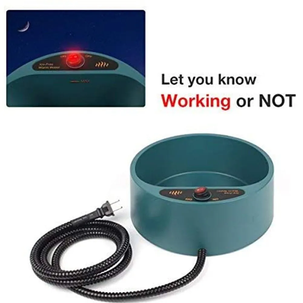 Warm & Hydrated: 2.2L Heated Outdoor Dog Thermal-Bowl!
