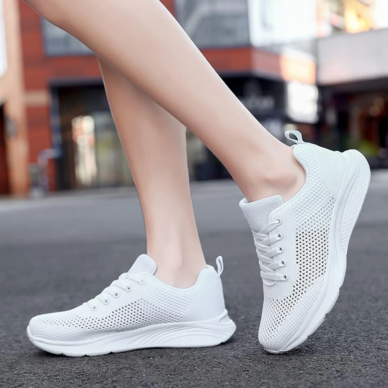 Women's Walking Shoes Lightweight Breathable Running Shoes Walking Shoes Women Wide Casual Shoes for Fall Women Shoes Sneakers Red Tennis Shoe Trainers Shoe