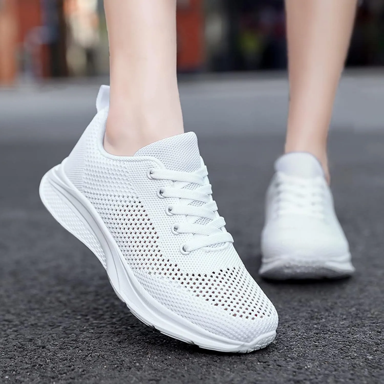 Women's Walking Shoes Lightweight Breathable Running Shoes Walking Shoes Women Wide Casual Shoes for Fall Women Shoes Sneakers Red Tennis Shoe Trainers Shoe