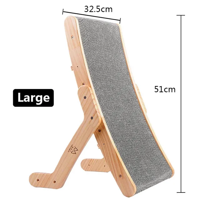 Wood multi-functional cat scratching post